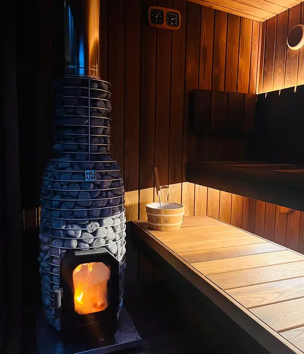 A Kingsbury sauna interior